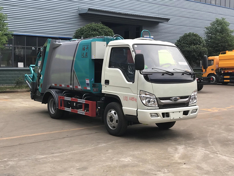 福田時(shí)代 5立方藍(lán)牌壓縮垃圾車(chē)